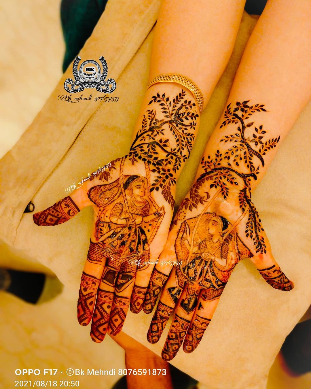 Mehndi Design : मेहँदी की ये डिज़ाइन हाथों की कलाइयों के लिए परफेक्ट है